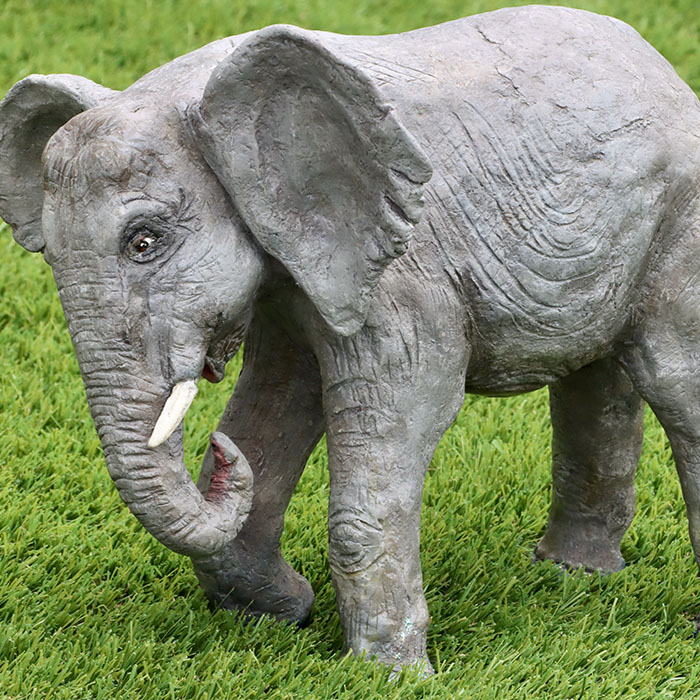 Giwa the elephant sculpture.