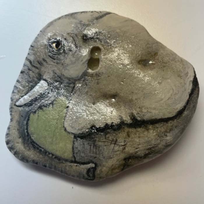 elephant rock painting