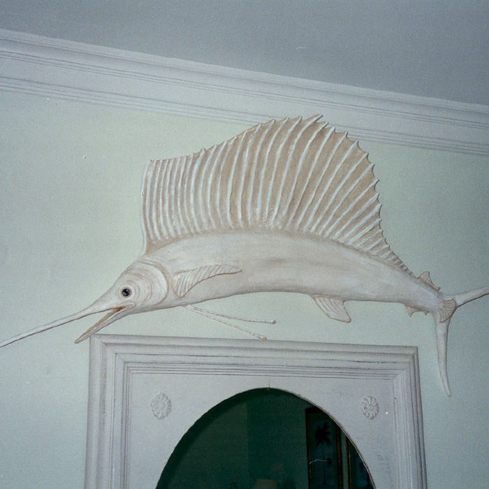 Sailor the sailfish sculpture